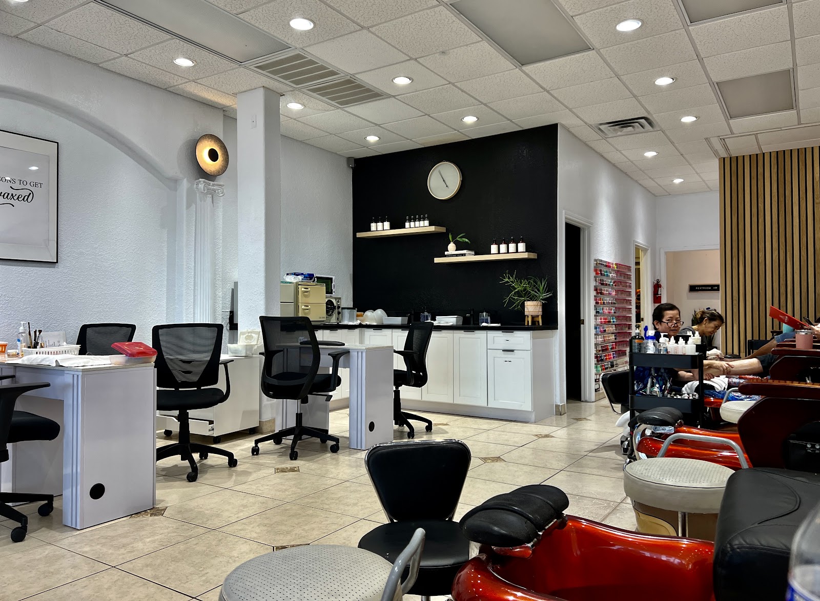 Nail Forum salon interior detail